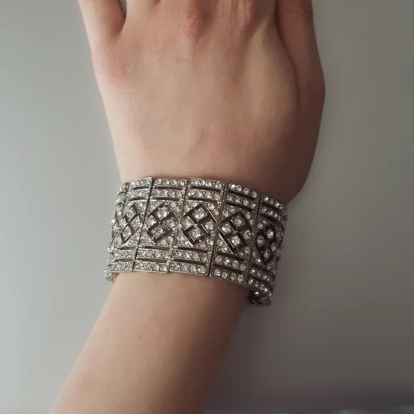 Vintage art deco style costume jewlery bracelet - Picture 1 of 4